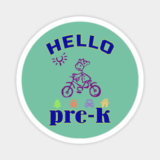 Hello Pre-K, Kindergarten Welcome Design Magnet